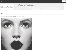 Tablet Screenshot of cinemawellness.com